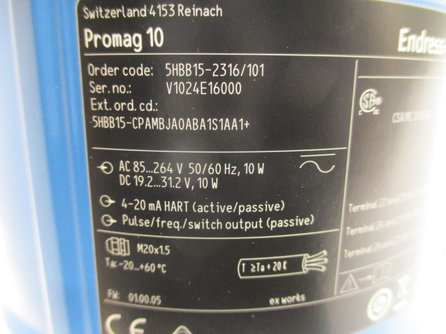 ENDRESS+HAUSER 5HBB15-2316/101 85-264VAC 1/2″ NSMP