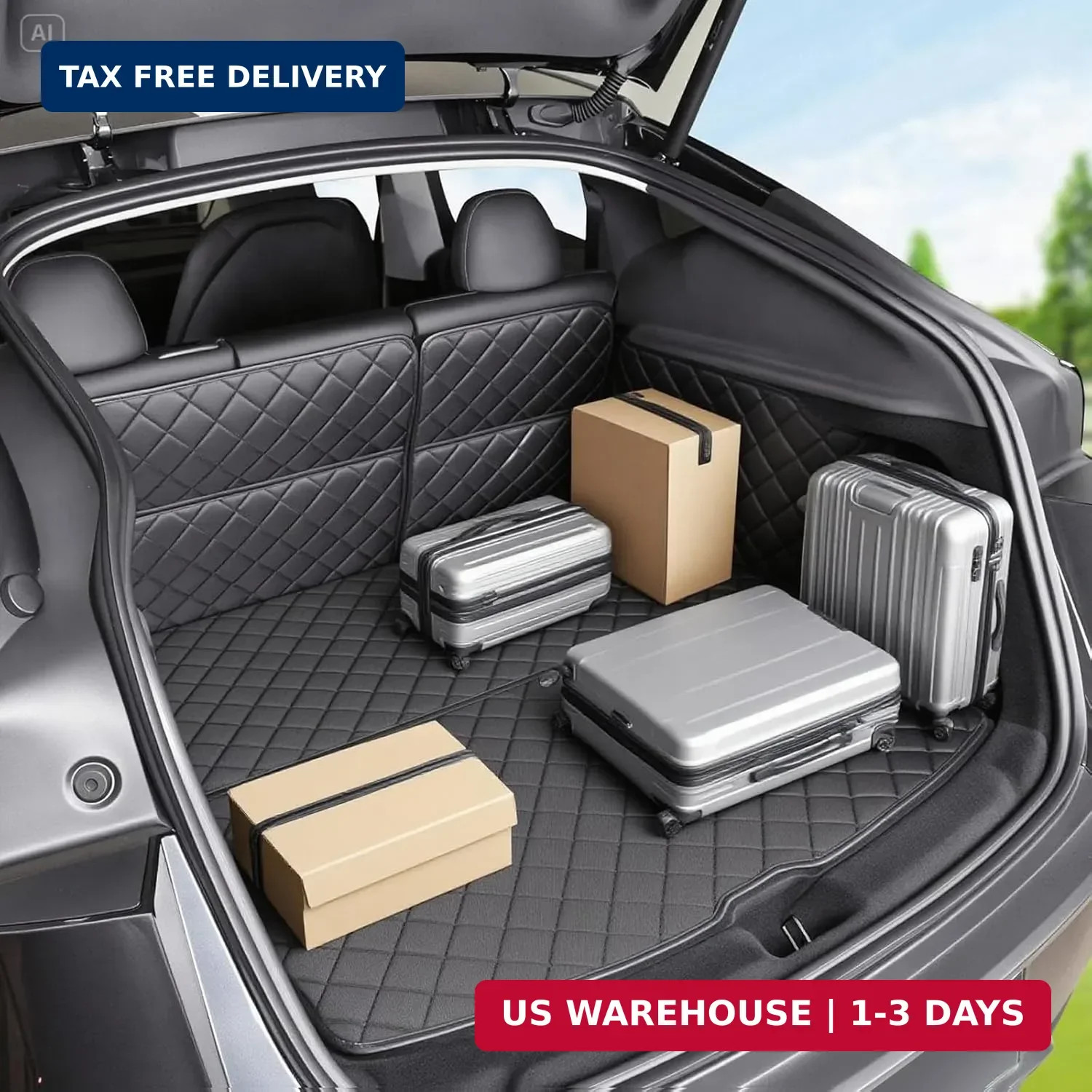 for Tesla Model Y Juniper Cargo Liner Trunk Pet Mat for Dogs Rear Seat Cover for