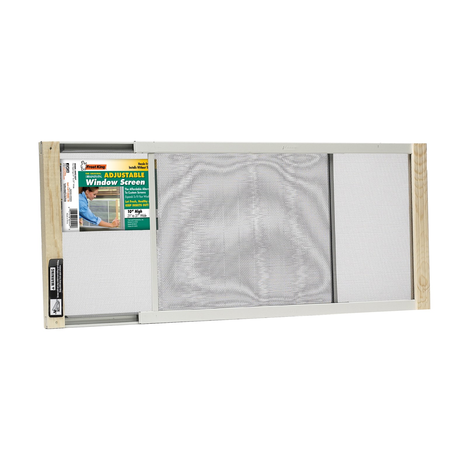 Frost King® AWS1037/6W W.B. Marvin Adjustable Window Screen, 10″ High