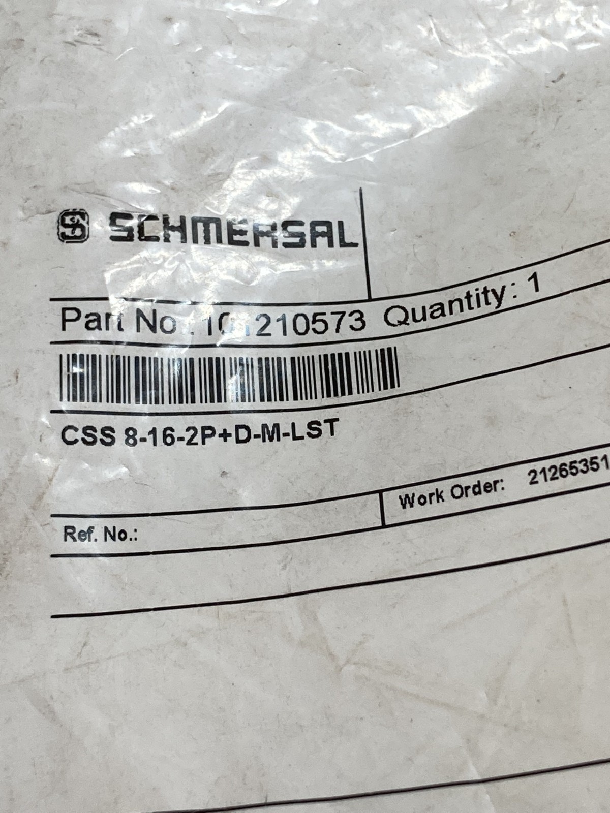 SCHMERSAL CSS8-16-2P+D-M-LST SAFETY SENSOR 24VDC 0.5A 8 POLE M12 NIB