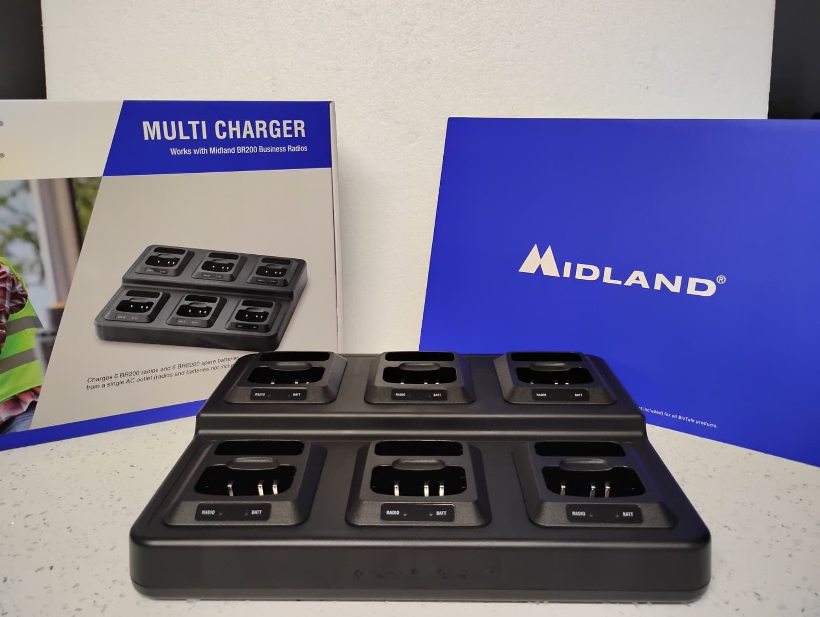 Midland BGC200 BizTalk Charger – Charge 6 BR200 Radios Fast & Reliable