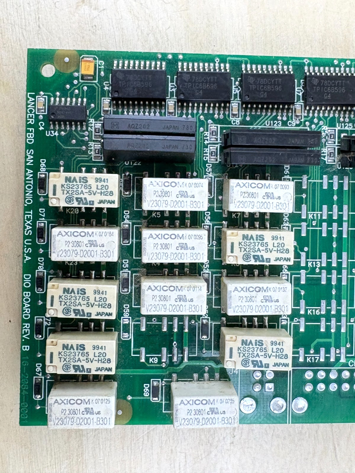 Lancer FBD 2085-003R DIO Board, Rev B, 16-2084-0001