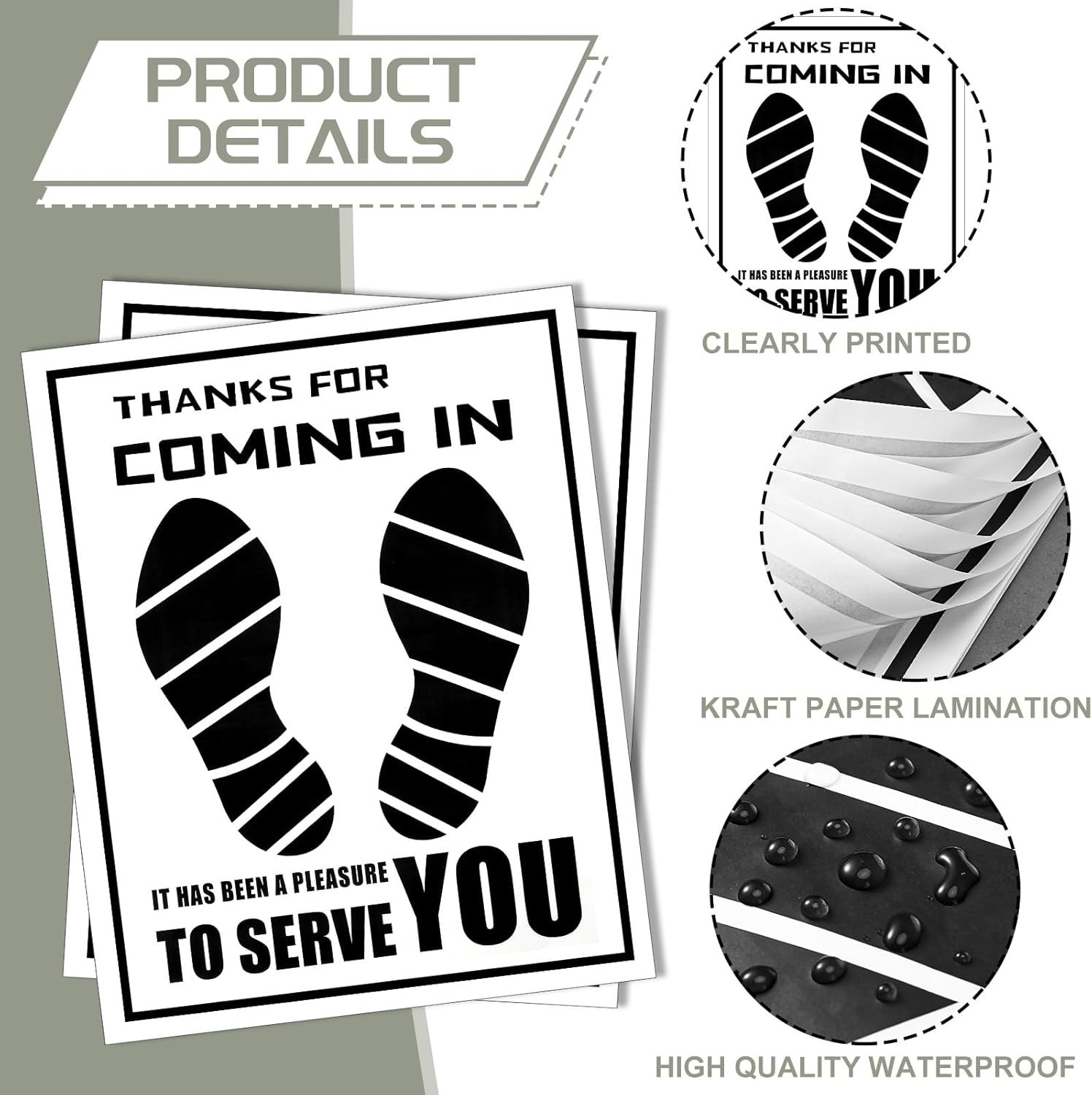 500x Car Floor Mats Plastic Coated Disposable Paper Protective Dealer Garage