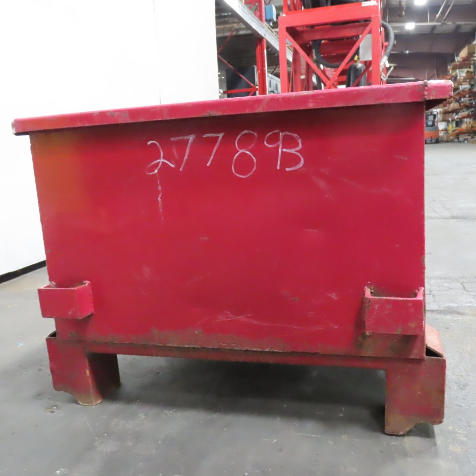 Metal Container Crate Bin Scrap Hopper 42″L x 24″W x 15″H Inside