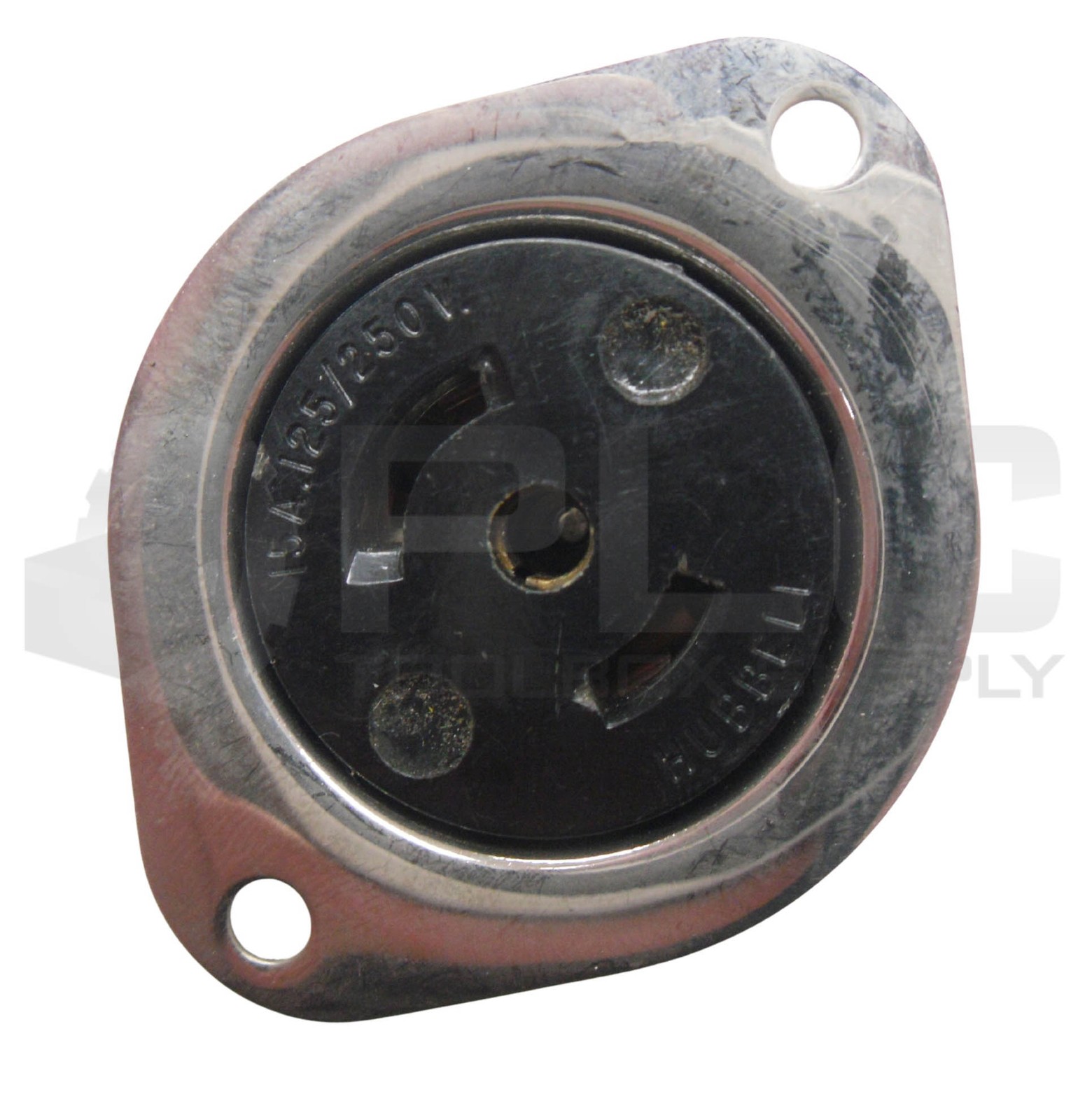 LOT OF 4 HUBBELL HBL7487 MIDGET FLANGED LOCKING RECPTICLE