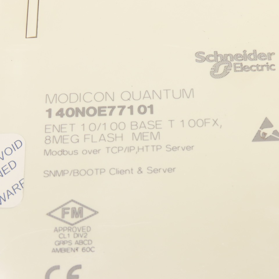Schneider 140NOE77101 Modicon Quantum Ethernet 10/100 Base T 100FX Module 8MB