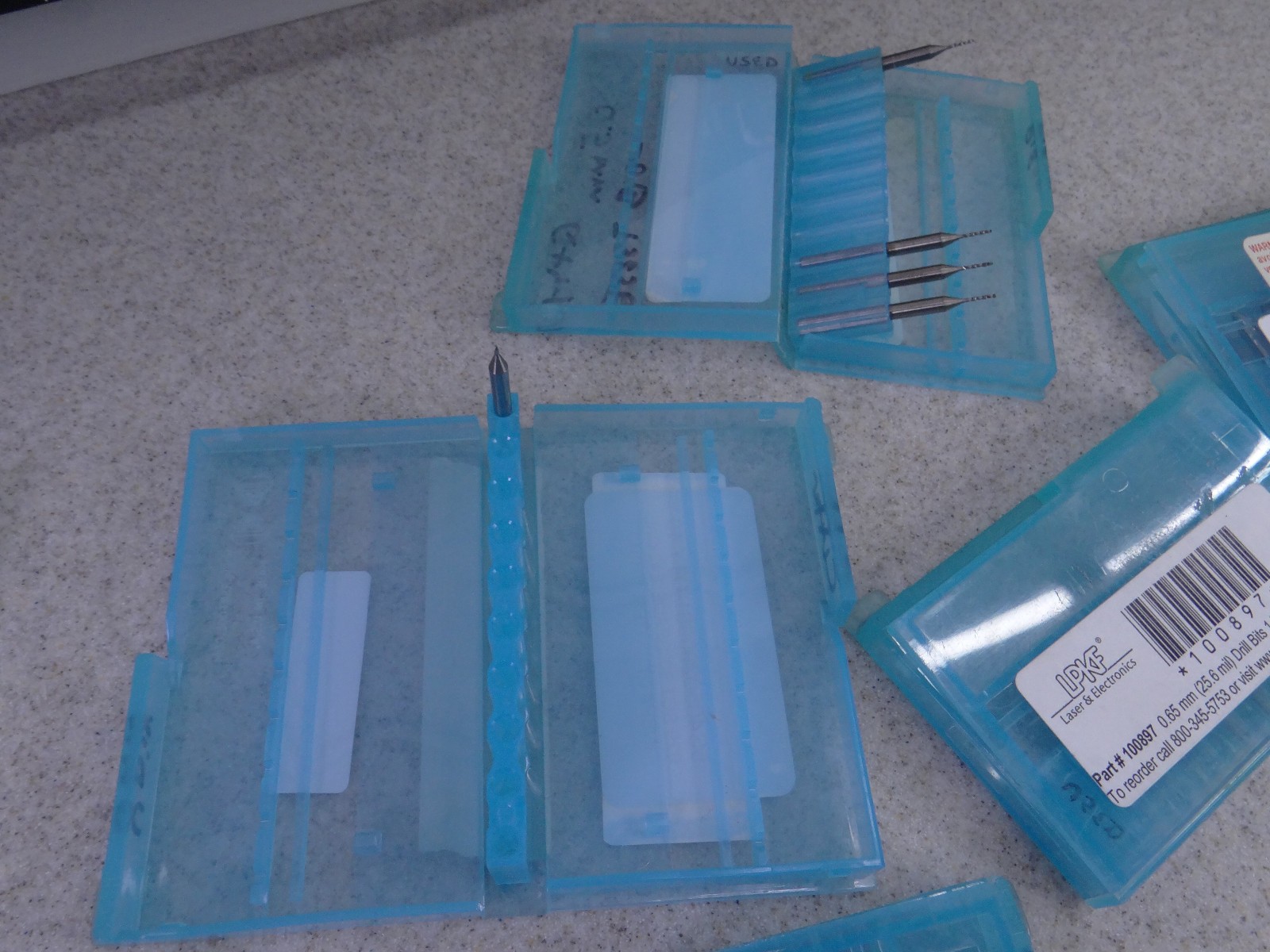 LPKF Laser & Electronics End Mills lot of 20 packs 100979 101016 101010 101007