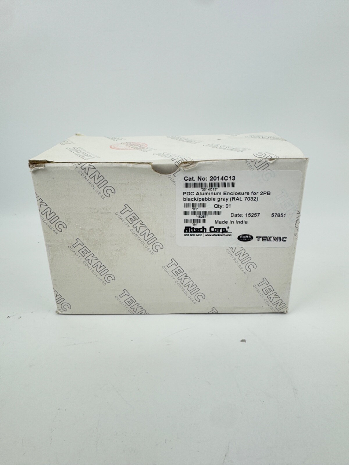 Altech Corp 2014C13 PDC Aluminum Enclosure for 2PB black/pebble gray