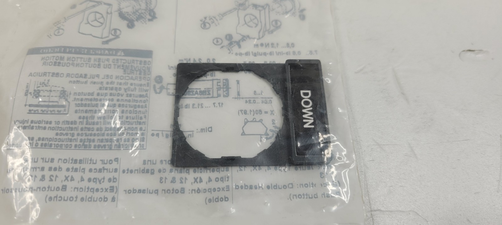 Schneider Electric ZBY2308 Legend Holder for Harmony XB4 XB5 Push Buttons NEW