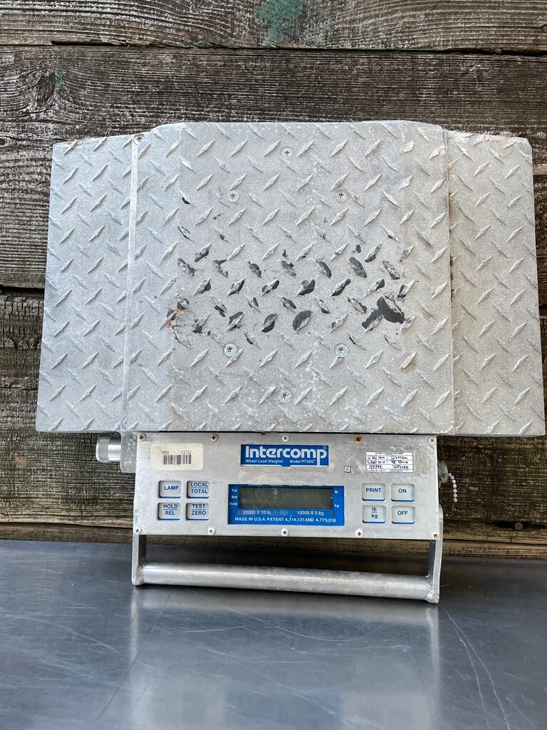 Intercomp PT300 Wheel Load 25,000 Portable Truck Scale *NO POWER* 100128-M