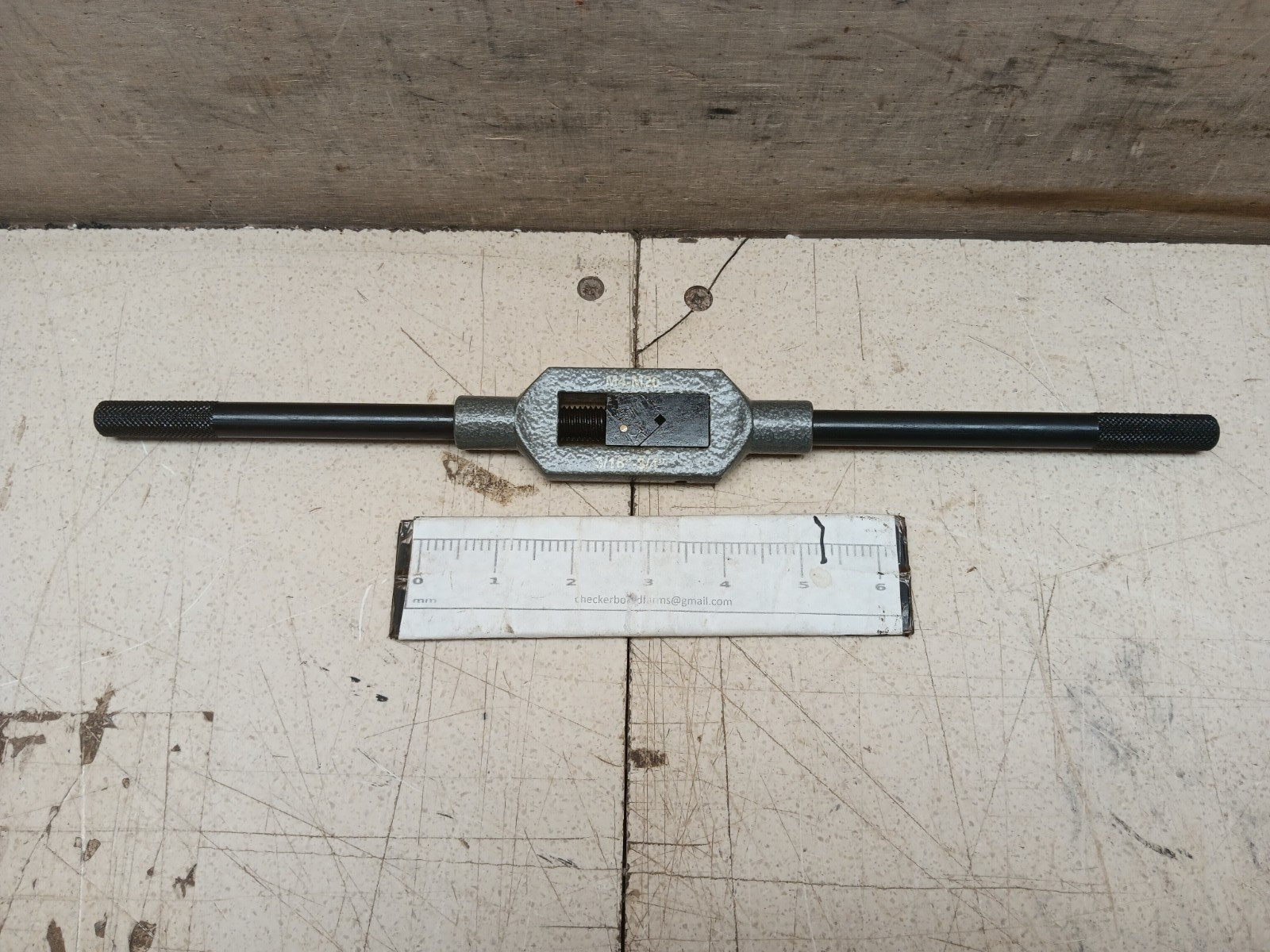 NOS Straight Handle Tap Wrench 05040068 06040068 ARWR/SG/6 3/16″-3/4″