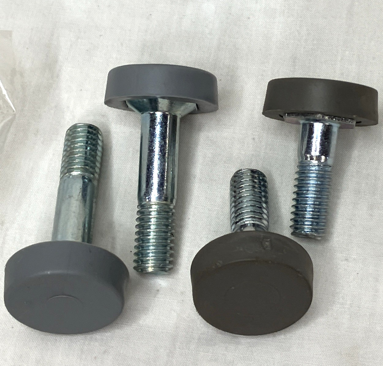 Set of 4 Metro Rack Style Adjustable Leveling Feet w/ Inserts & Hardware 2” 1.5”
