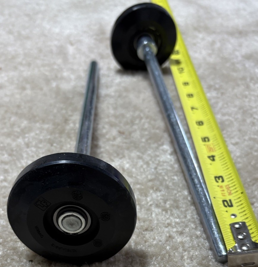 2 Pack 10.5 Long Stem, 3in Car Wash Rollers 6202RS TF. R2750A/AB11