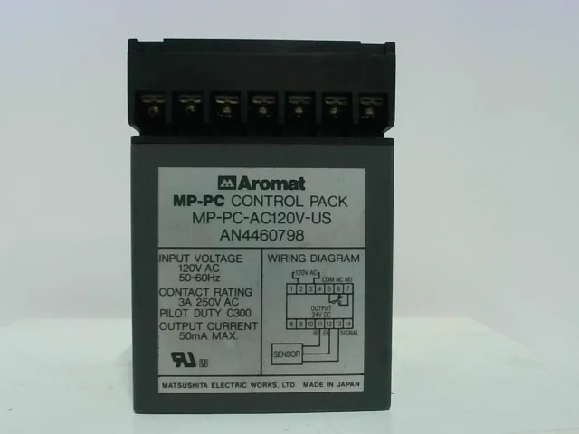 Aromat MP-PC-AC120V-US Control Pack 120VAC In 3A@250VAC 50mA Out AN4460798-Used