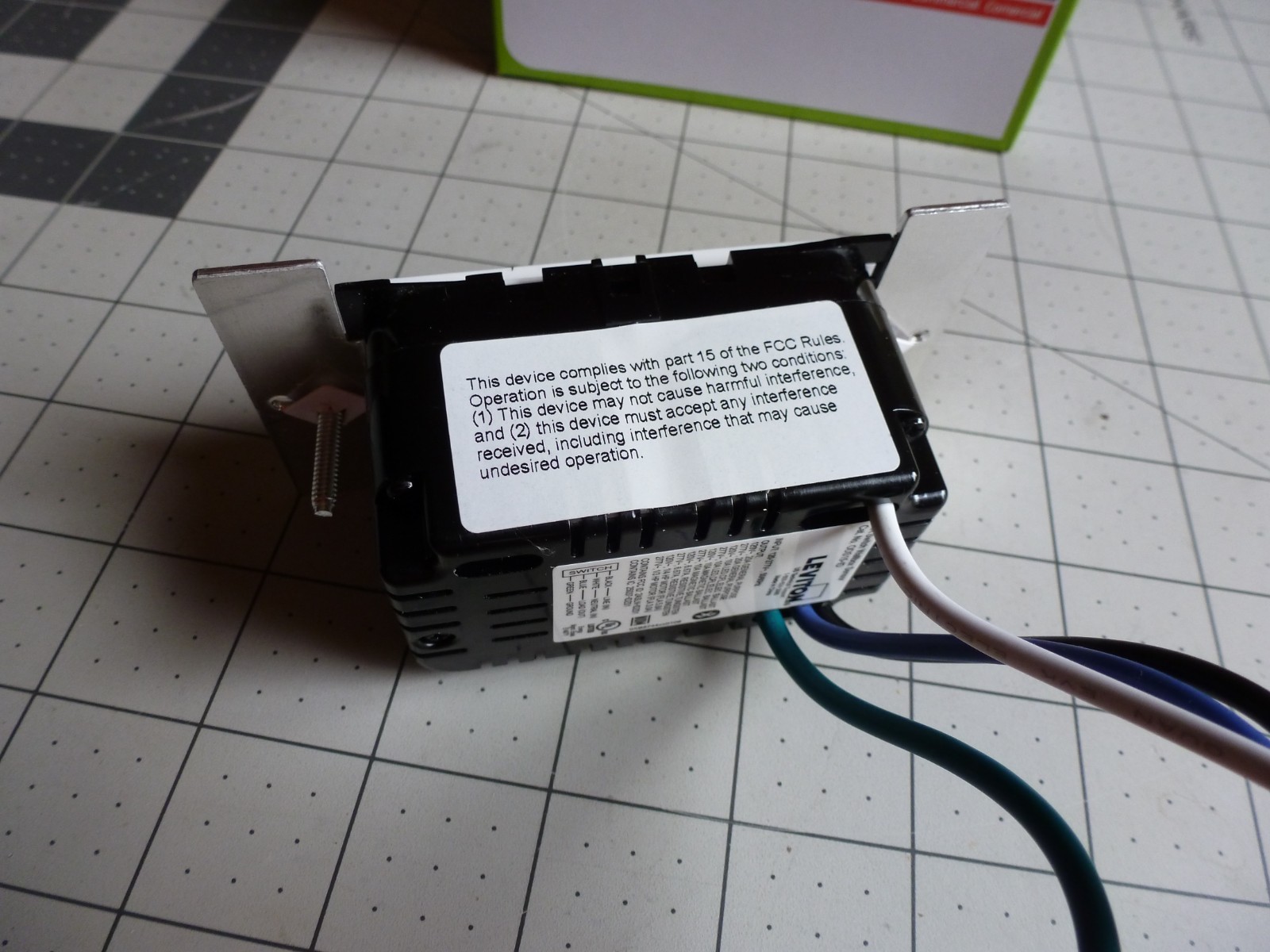 1 – Leviton ODS15-IDW Occupancy Self-Adaptive Sensors – Passive Infrared (PIR)