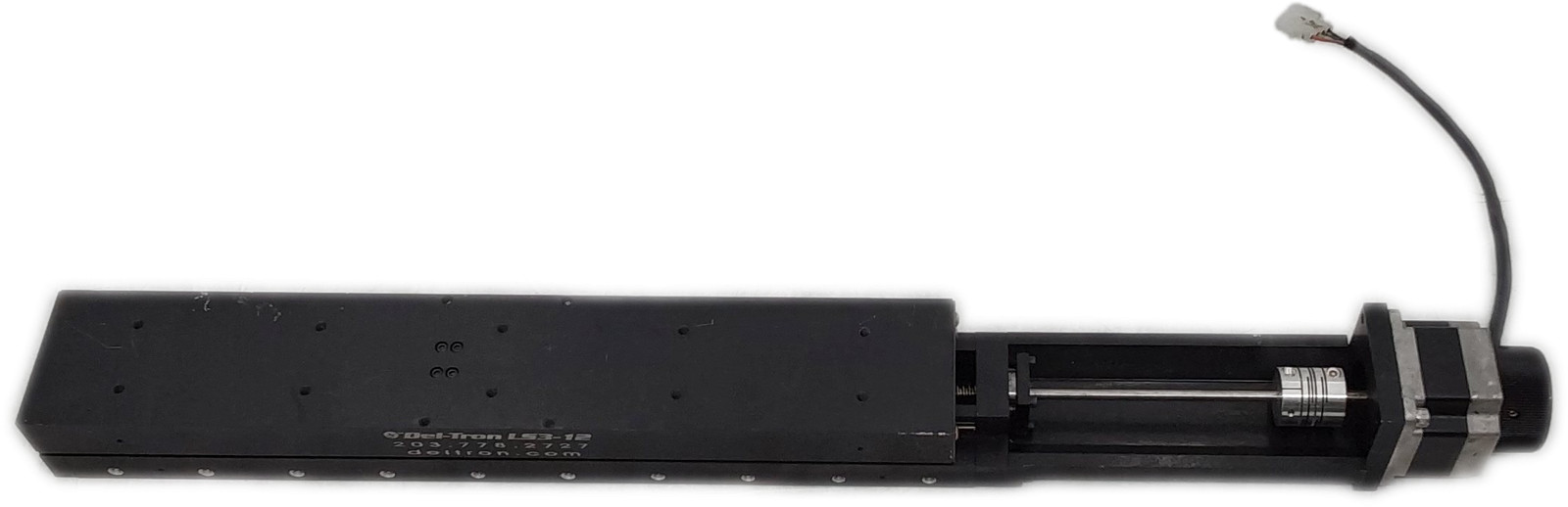 Del-Tron LS3-12 Motorized Linear Stage Precision Positioning