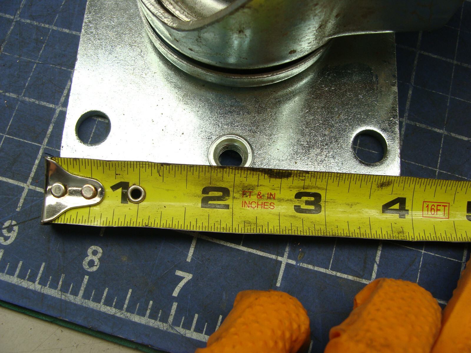 LOT OF 2 CREFORM FAULTLESS CASTERS TJ-130 5″ X 1-1/4″ BASE 5″ X 4″