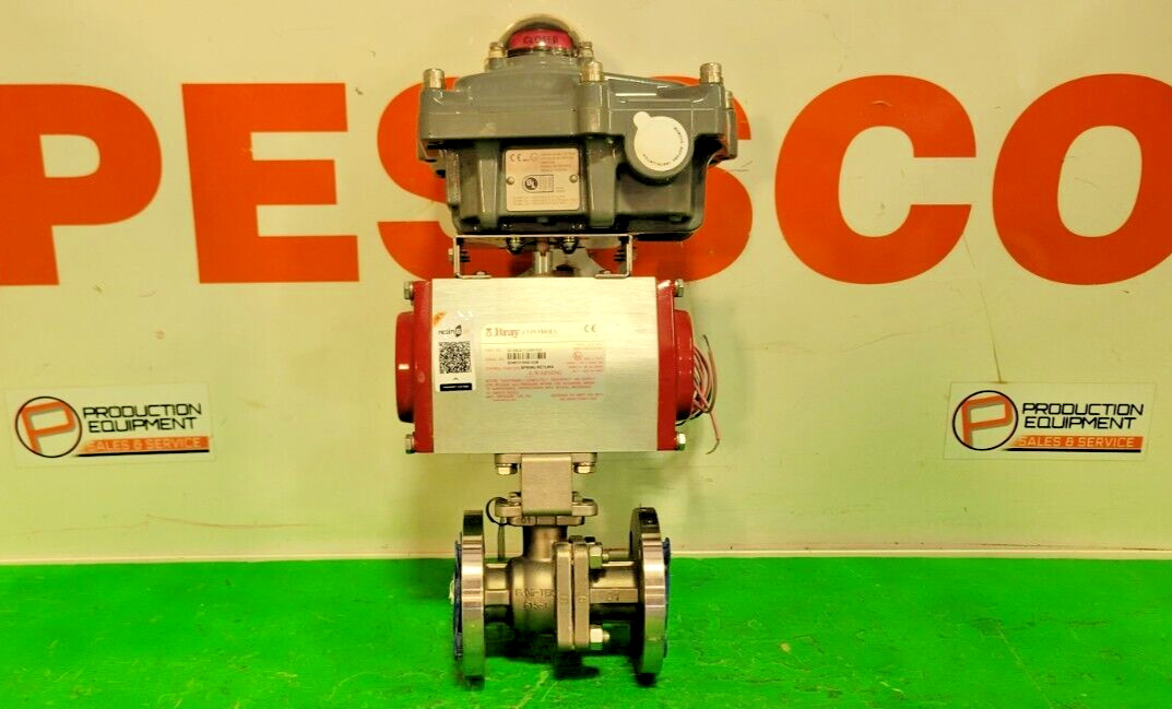 🟠FLOW-TEK 1″ FLANGED BALL VALVE BRAY CONTROLS PESSCO OFFERING 1 G092524-1-2 🗽