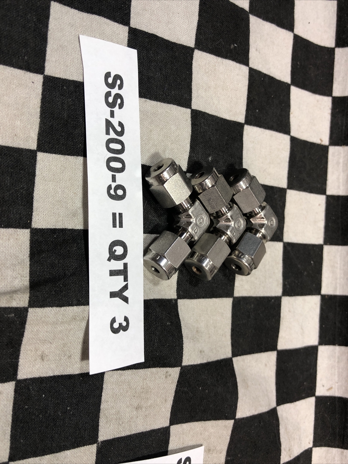 10x SWAGELOK Bulkhead Union 1/8″, SS-200-6-1 SS-200-61 SS-200-9 SS-200-C #1174Z2