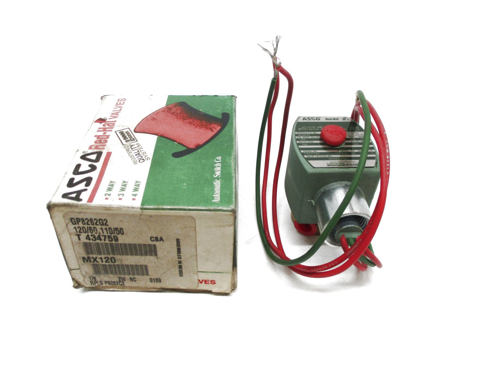 ASCO GP8262G2 120/60 110/50 180PSI NSMP