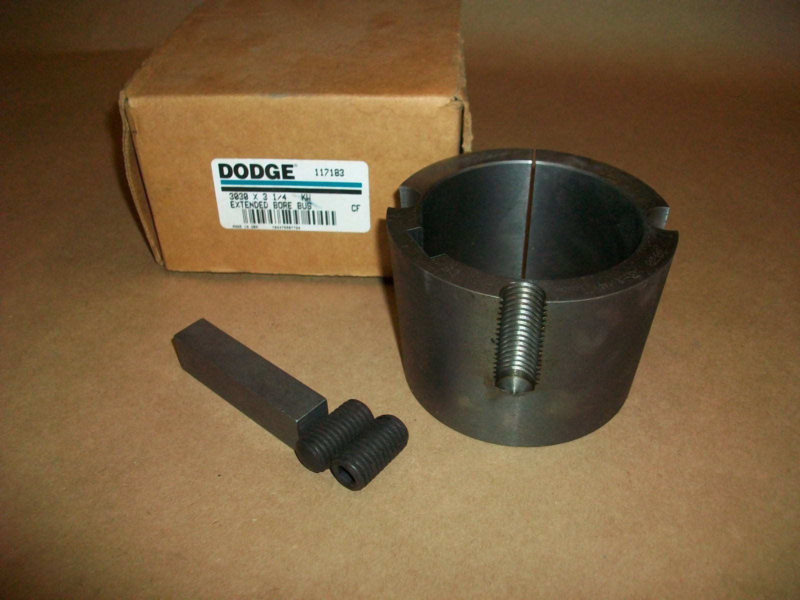 Dodge 3030 3-1/4 KW Extended Bore Bushing 117183 NEW IN BOX
