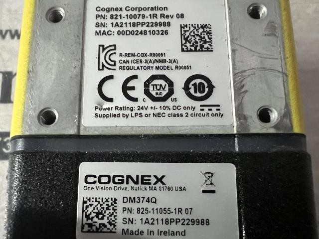 Cognex Barcode Scanner Reader – DM374Q – 821-10079-1R Rev 08 w/Warranty