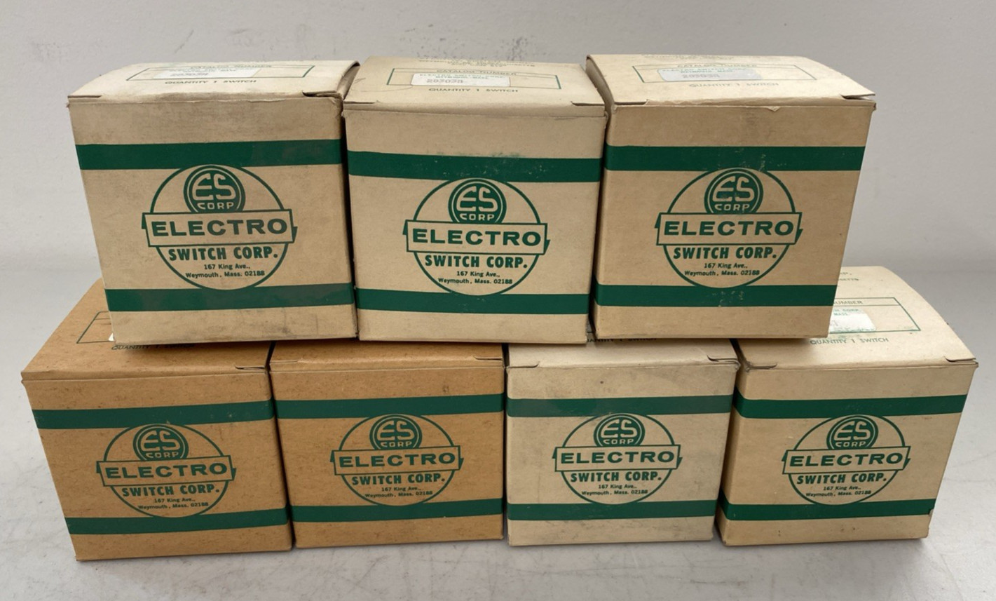 Lot 7 NOS ES Corp Rotary Electro Switch 28303A 5A 125 V.A.C. 4-66 16 Point