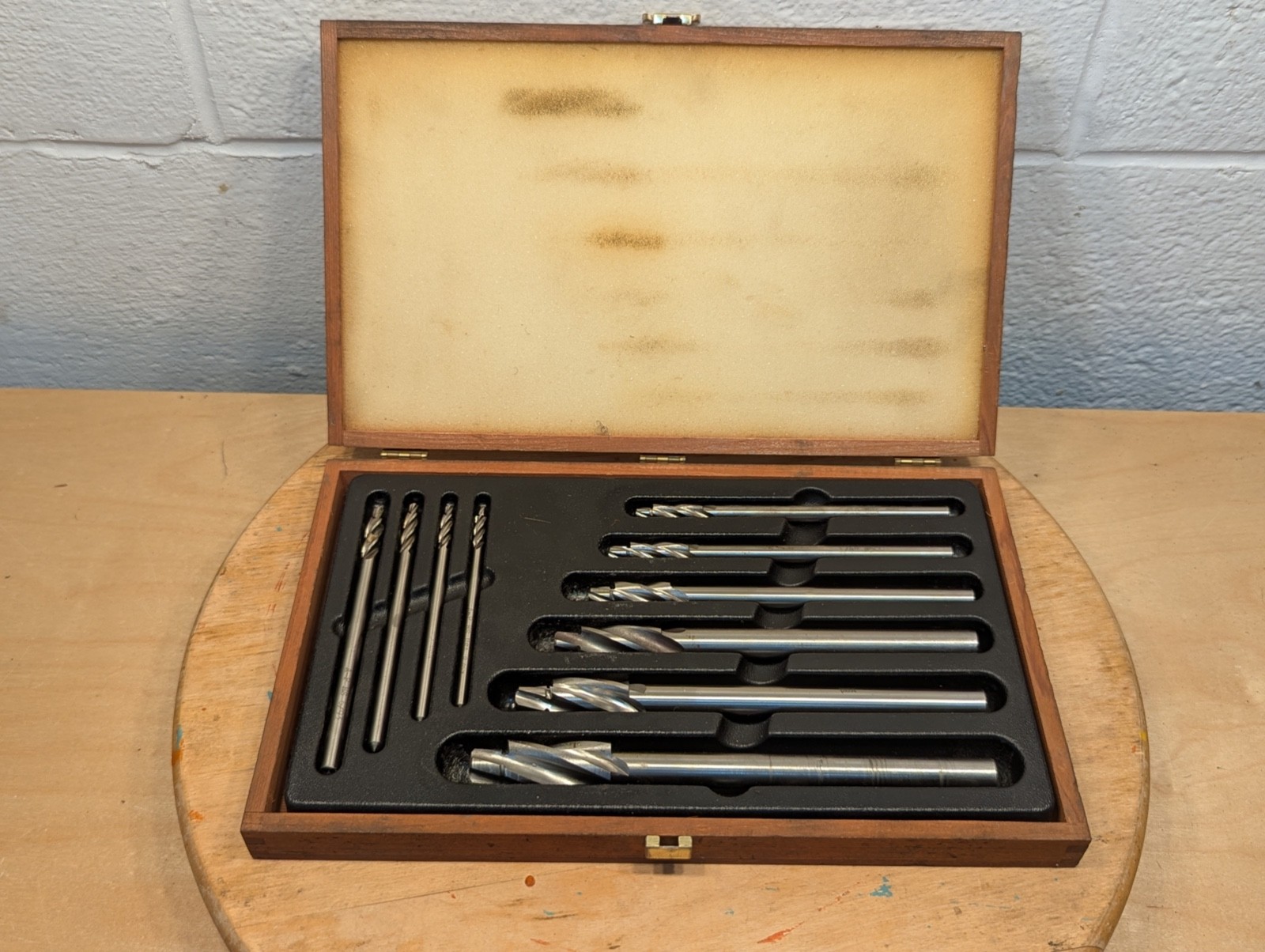 APT Alvord-Polk Series 500-S-10 Counterbore Set 10 Pc Complete w/ Case USA