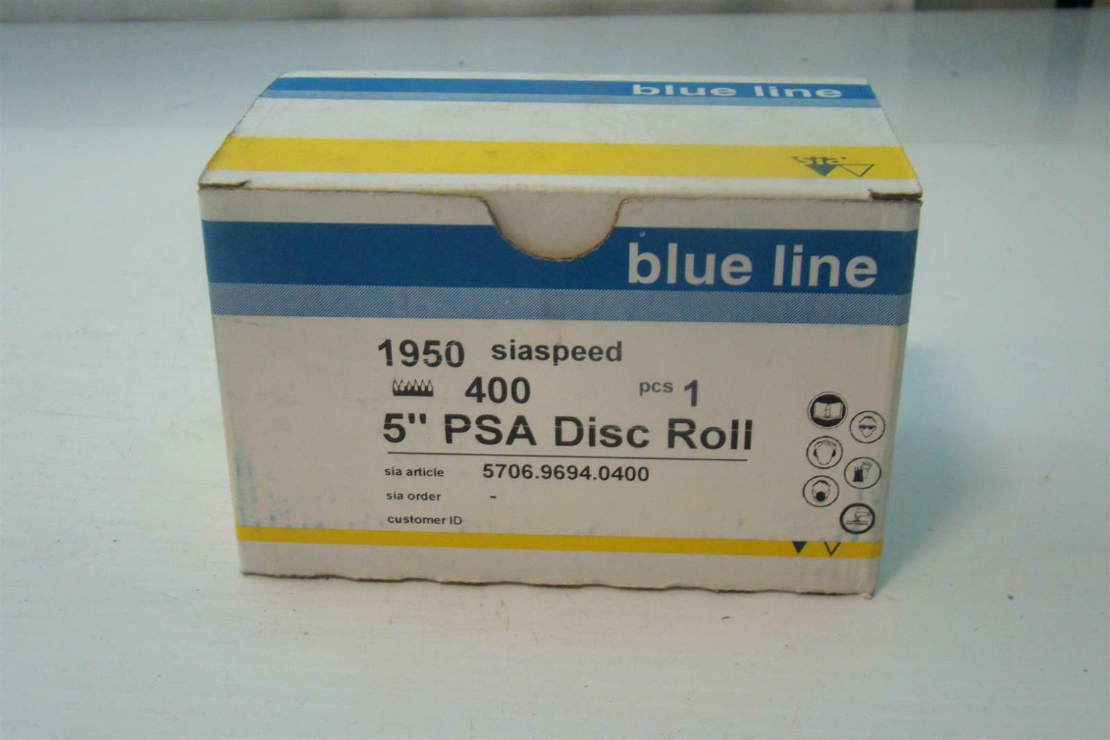 Sia Blue Line 1950 400 grit 5″ PSA Disc Roll 5706.9694.0400