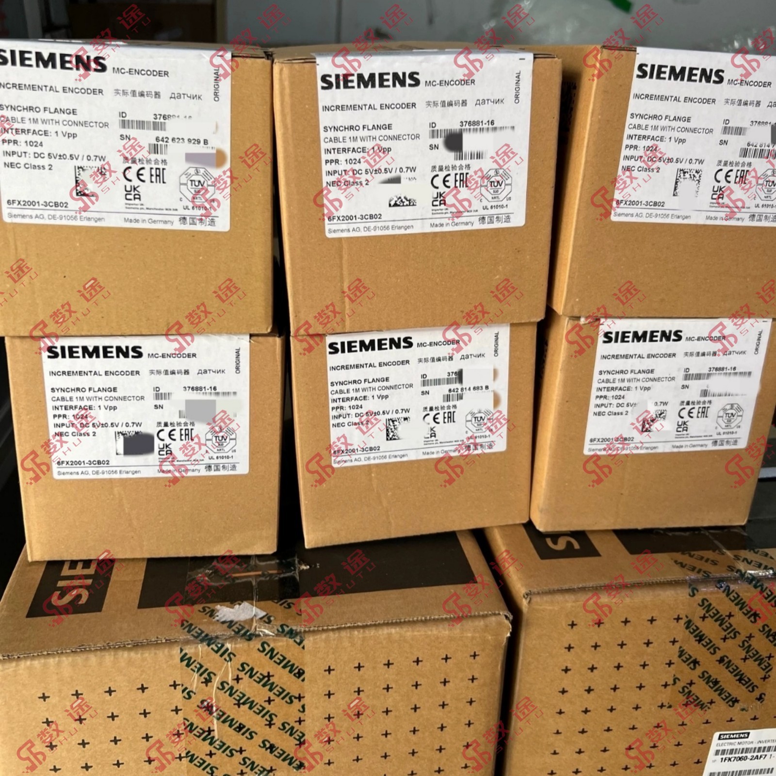 SIEMENS 6FX2001-3CB02 Actual value encoder#1pcs new in box