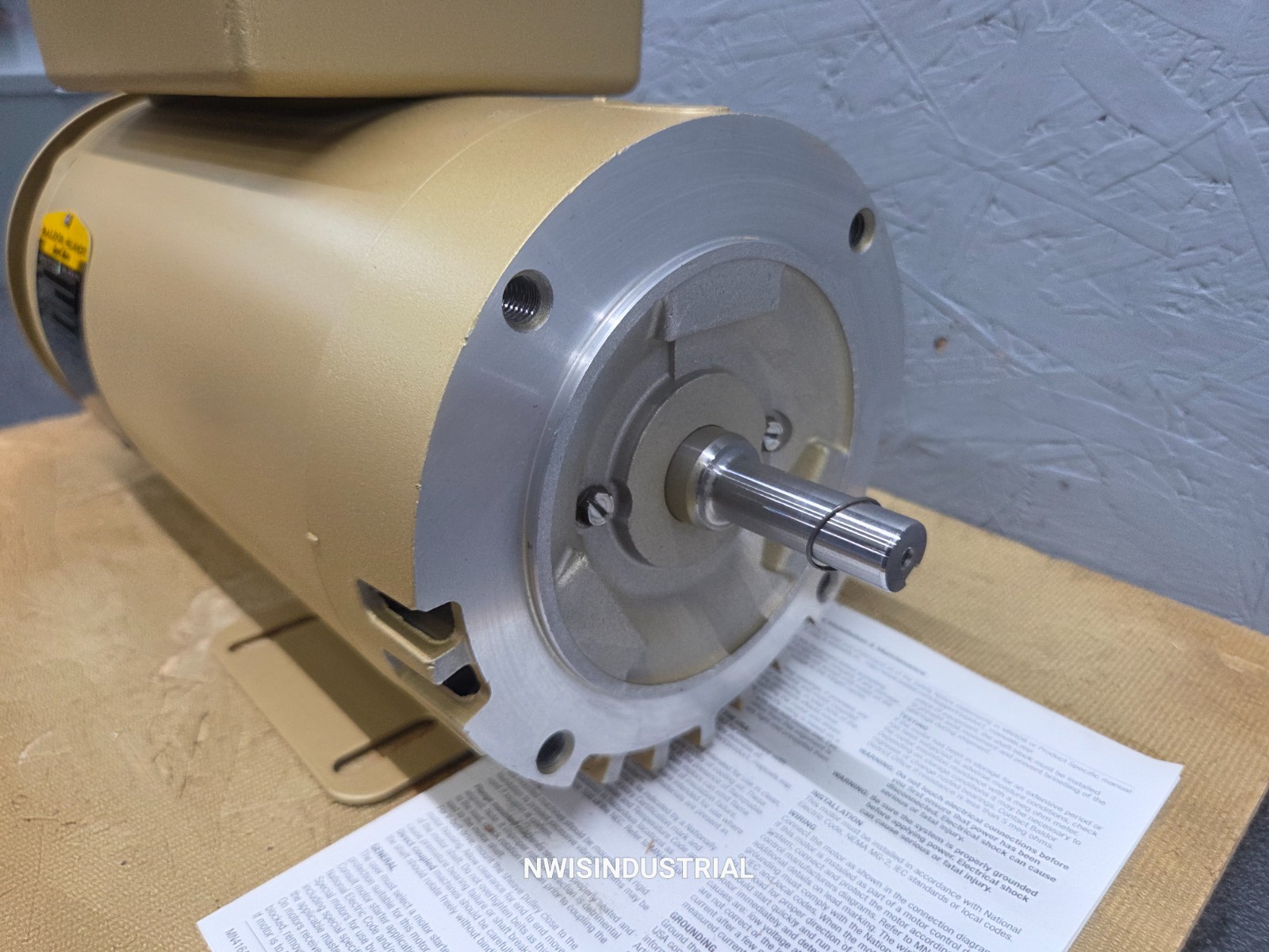 BALDOR Electric Motor, 2 HP, 115/230V, Single Phase, 3470 RPM, 56C, 1 PH
