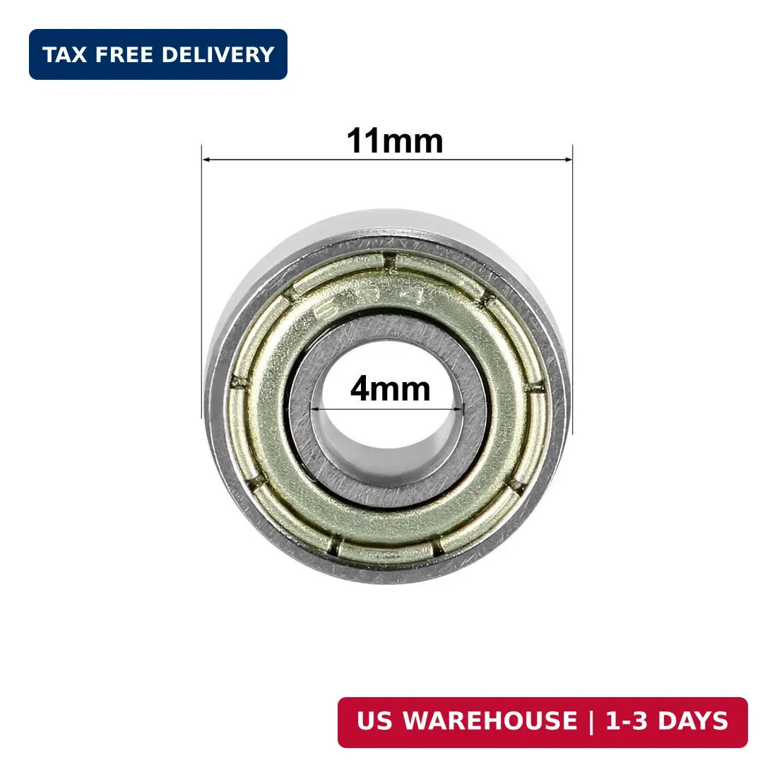 uxcell 694ZZ Deep Groove Ball Bearing Double Shield 694-2Z 1080094, 4mm x 11mm x