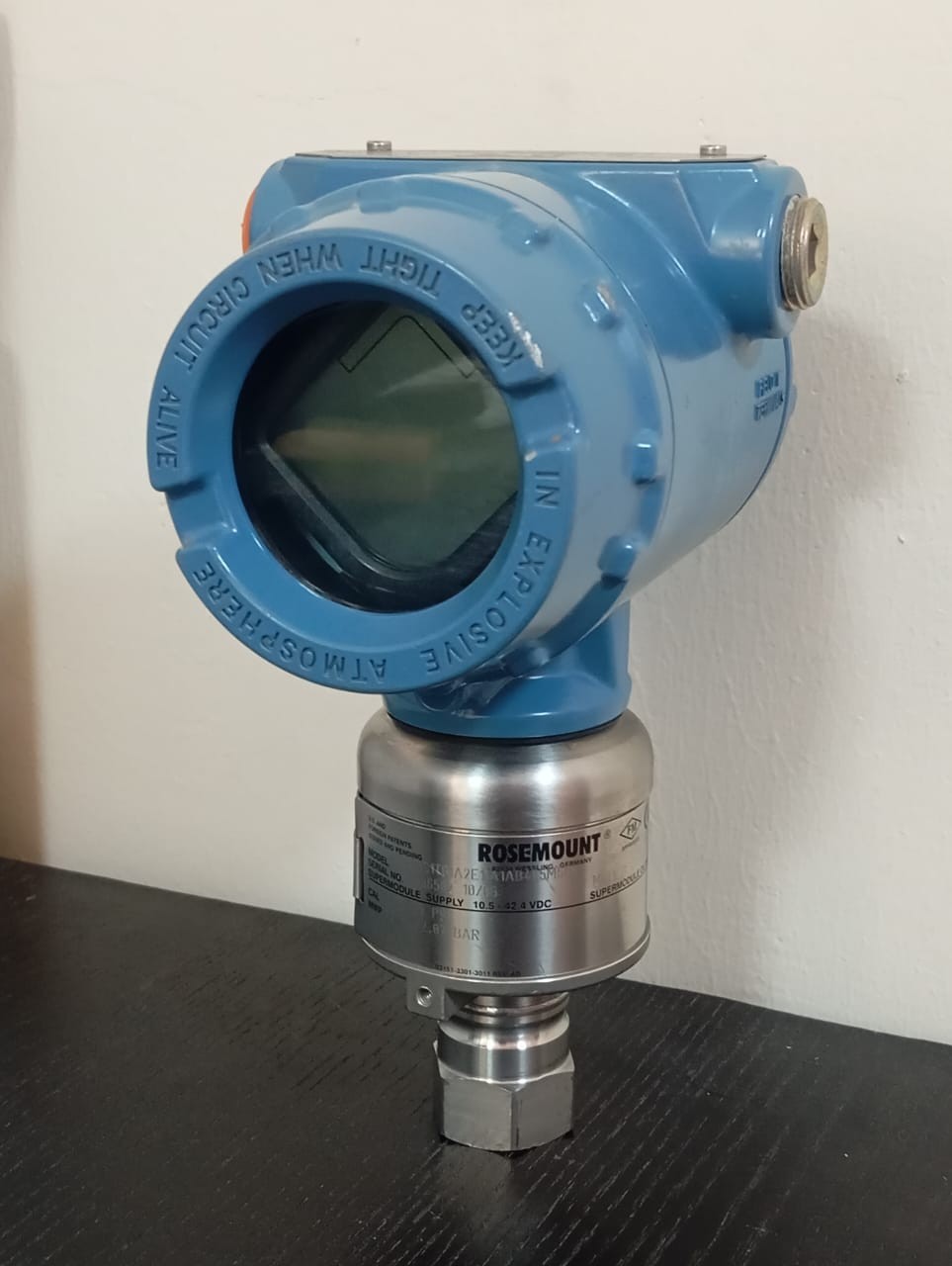 Rosemount / Pressure Transmitter / 300S1AAE5M5 / 3051S / 0-30psi, 30psi/2.07bar