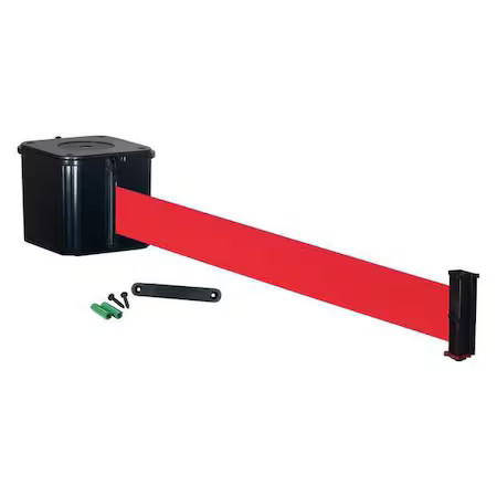 Retracta-Belt Wm412sb25-Rd-Re Wall Barrier, 25Ft Red Belt