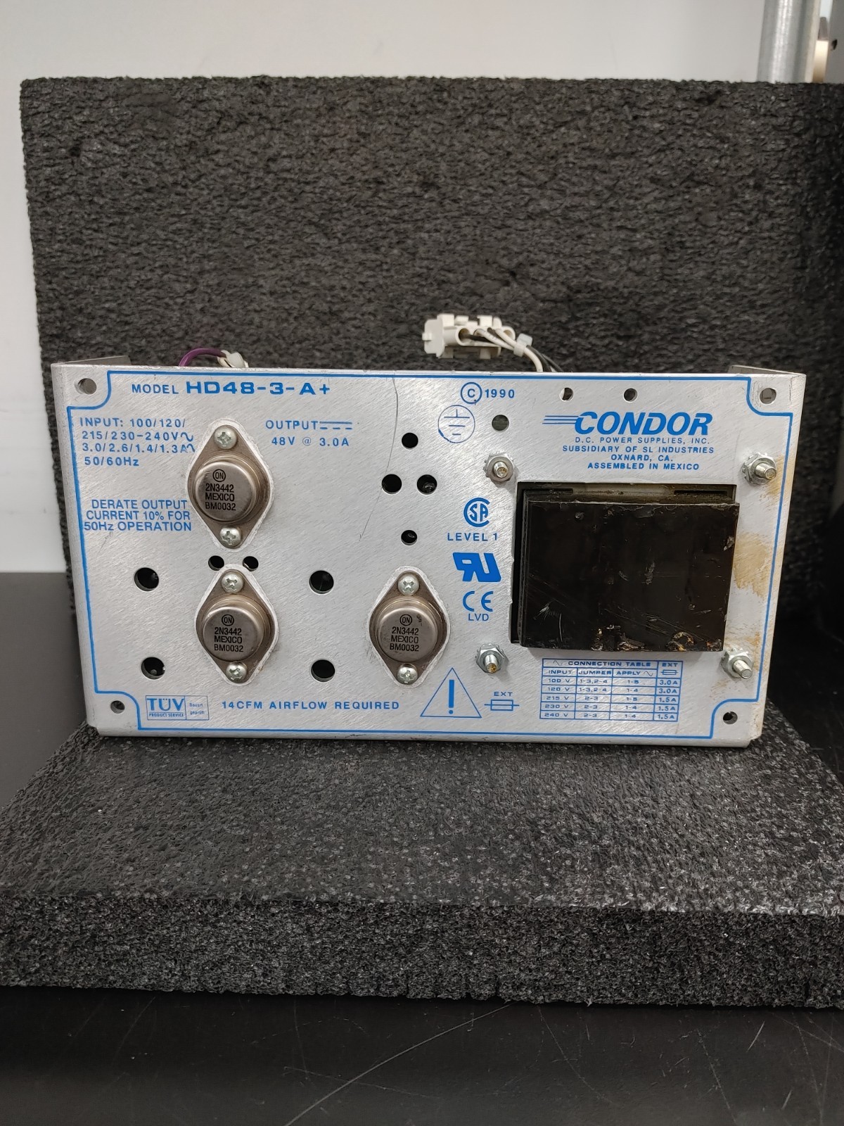 CONDOR HD48-3-A+ 48V 3.0A Output Power Supply