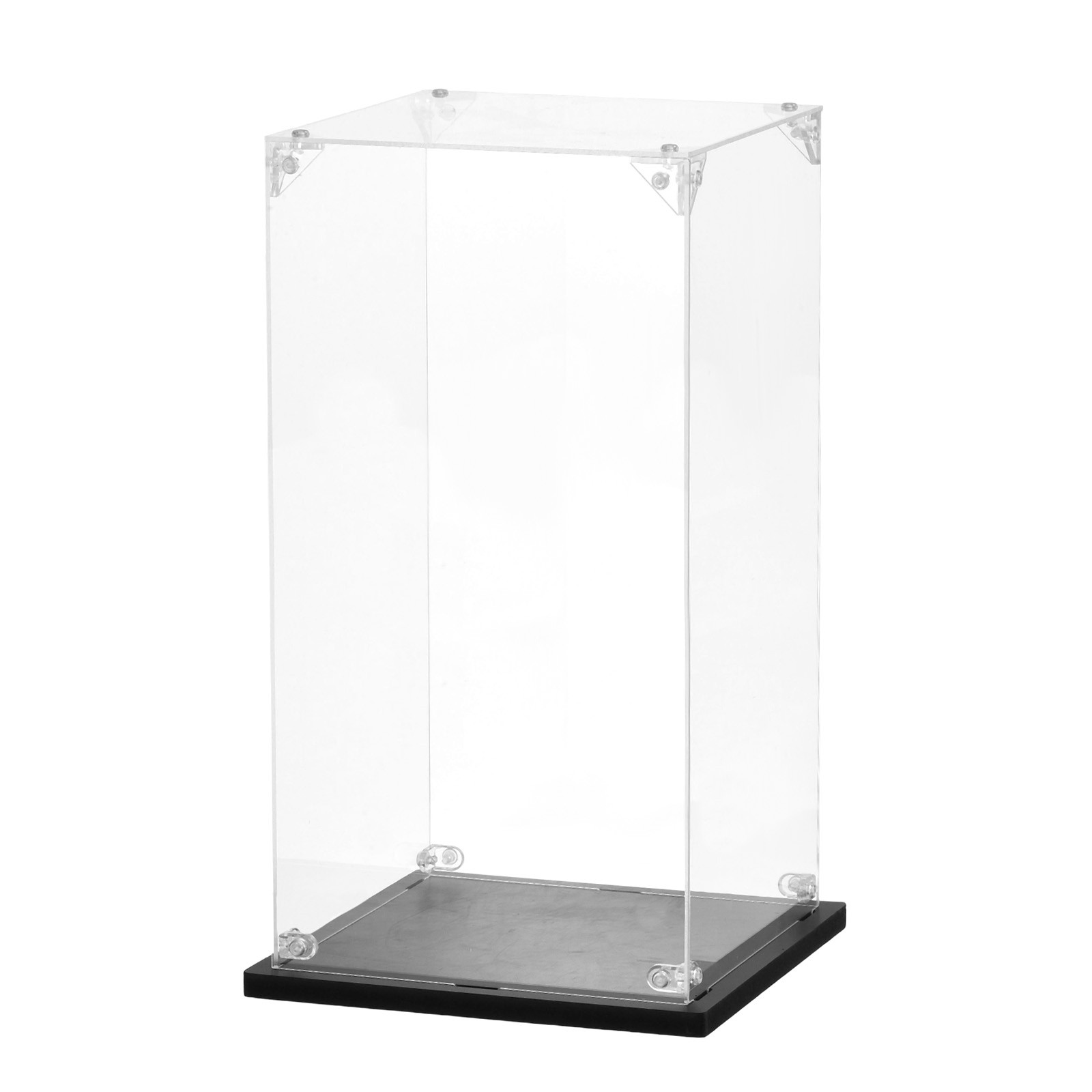 Acrylic Display Case, 6″x6″x11.8″ Clear Display Box Assemble Dustproof
