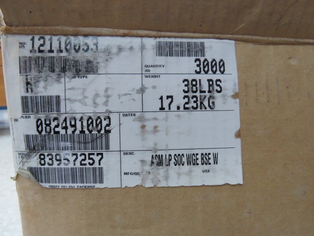 Delphi 12110053 Qty of 50 per Lot 2 Way Light Gray Lamp Socket Wedge Sealed Fem