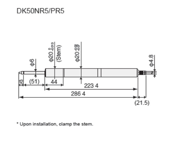 Magnescale DK50NR5 50mm Stroke Digital Probe w/Spring Push, 20mm probe diameter