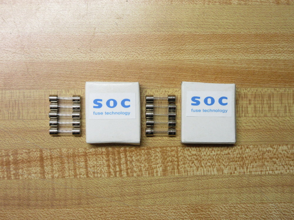 SOC MQ4-250V-10A Fuse MQ4-10A Fine Wire Element (Pack of 5)