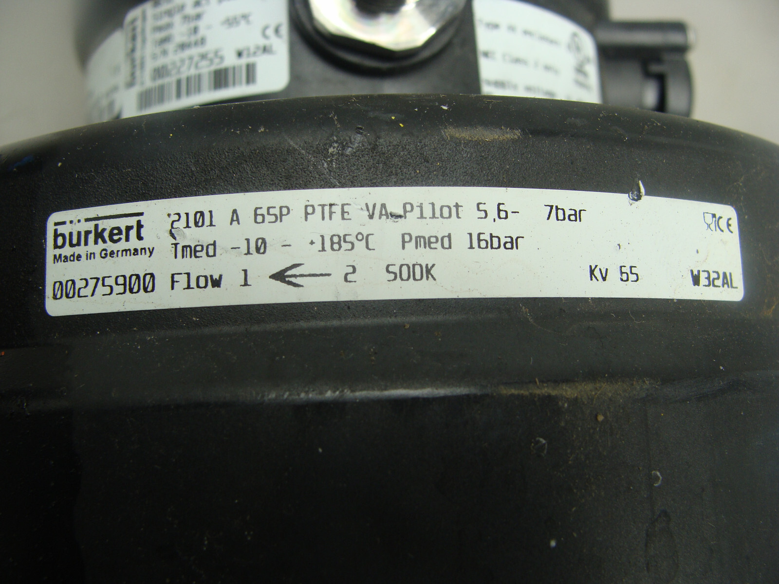 BERKERT 8801 SST CONTROL VALVE 2101 A 65P 8691-E3-D PU02 SINGLE ACT PILOT 3.0