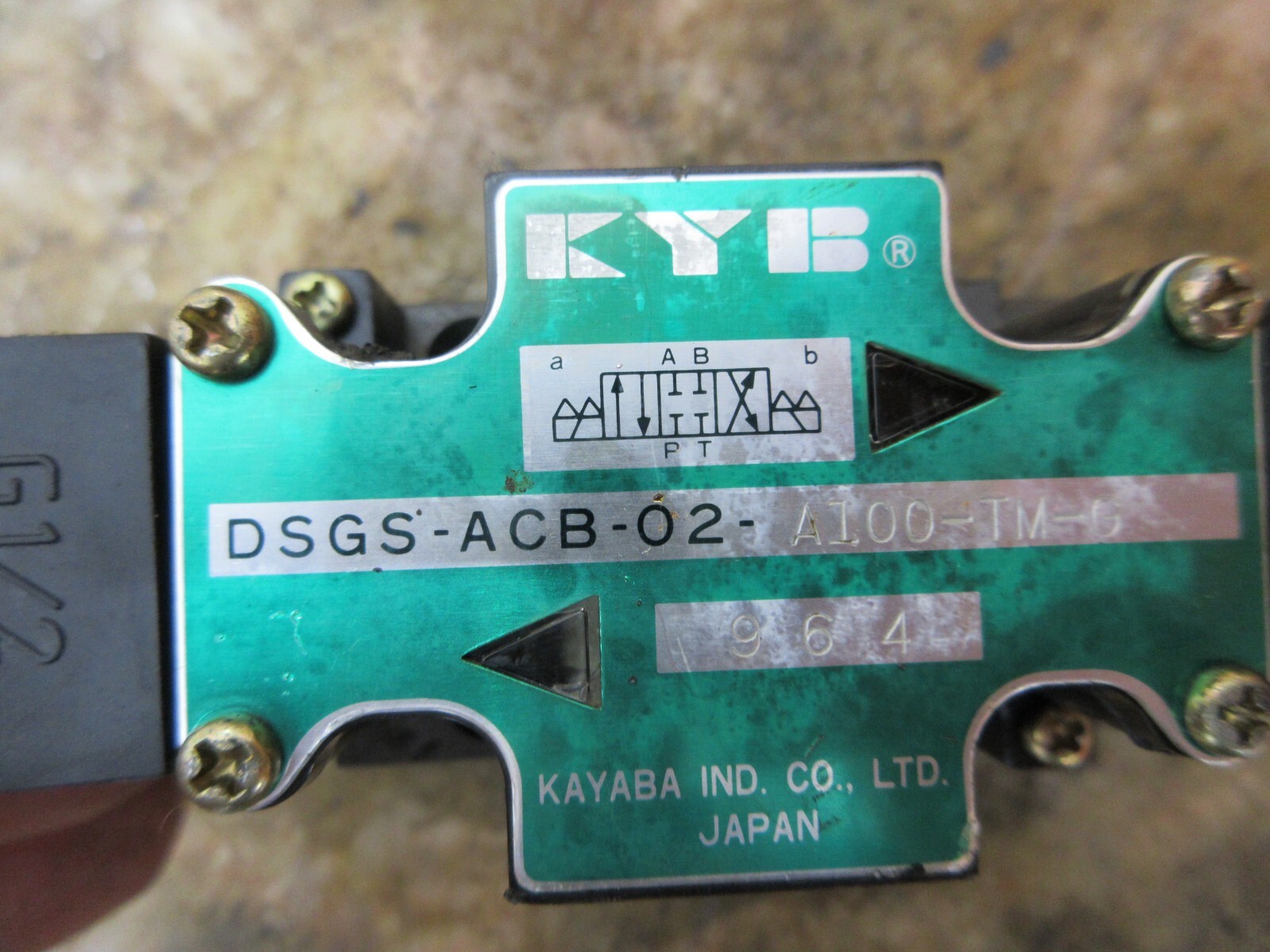 KYB SOLENOID VALVE DSGS-ACB-02-A100-TM-G MORI SEIKI CL-25B CNC LATHE