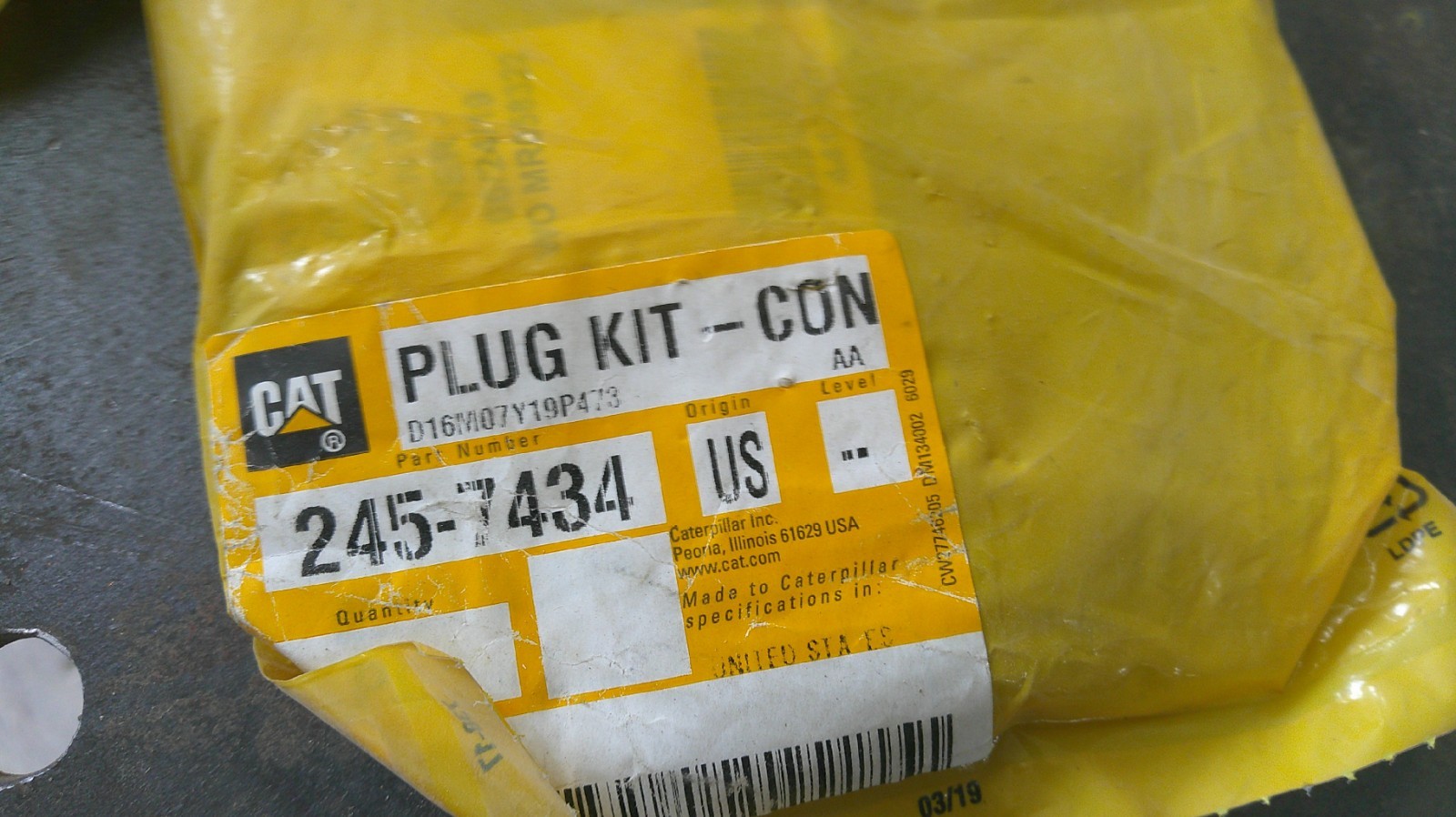 New OEM CAT 245-7434 CONNECTOR PLUG KIT – 10 PIN 2457434 Caterpillar