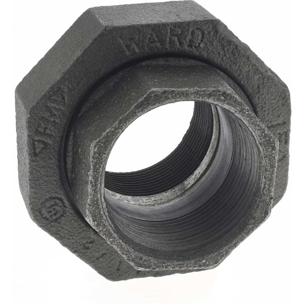 Size 1-1/2″, Class 150, Malleable Iron Black Pipe Union