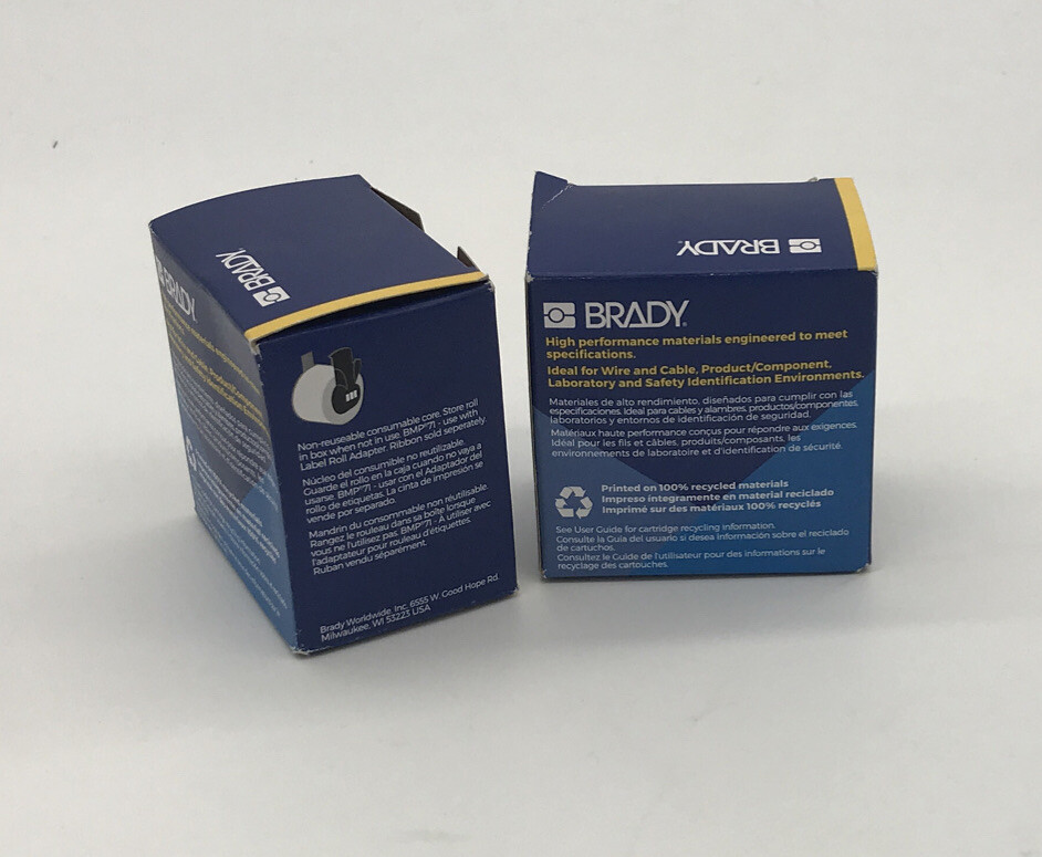 BRADY PTL-42-439-BK PORTABLE THERMAL LABELS * NEW IN BOX * QTY 1