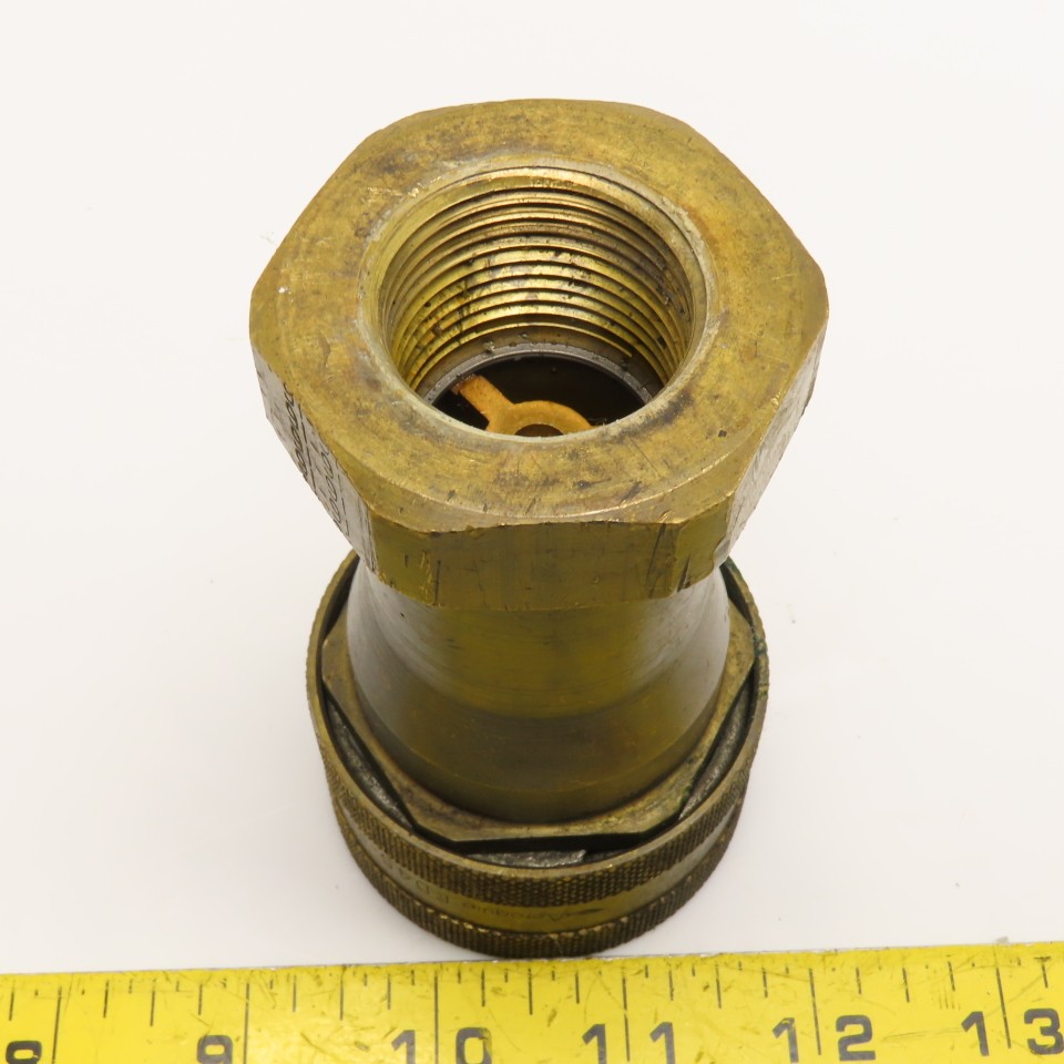 Aeroquip FD45-1088-16-16 1″ NPT Brass Quick Disconnect Hydraulic Coupling Socket