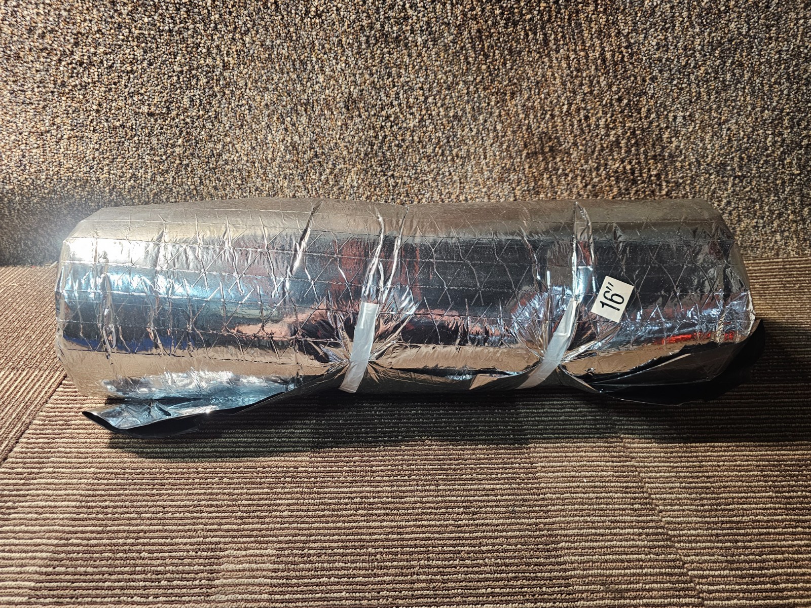 Atco R6 Insulated Flexible Duct Pipe Sleeve 16″ x 5′ Fiberglass Insulation
