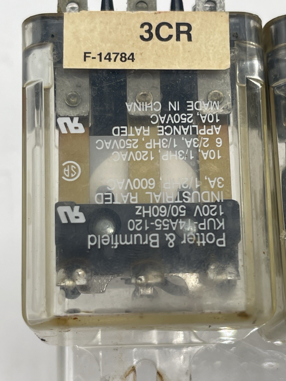 Potter & Brumfield KUP-14A55-120V AC Relay 120VAC 1/2hp Hobart C44a Parts