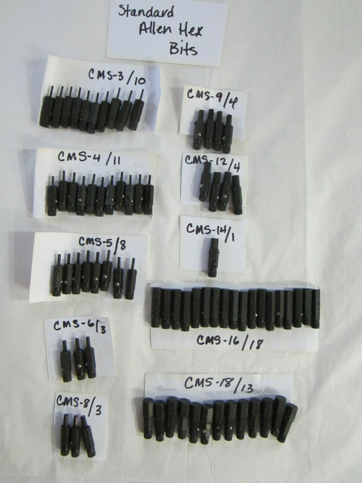 CHAPMAN TOOL SCREWDRIVER HANDLE(S) CMH3 & BITS SEE PHOTOS LOT OF 148