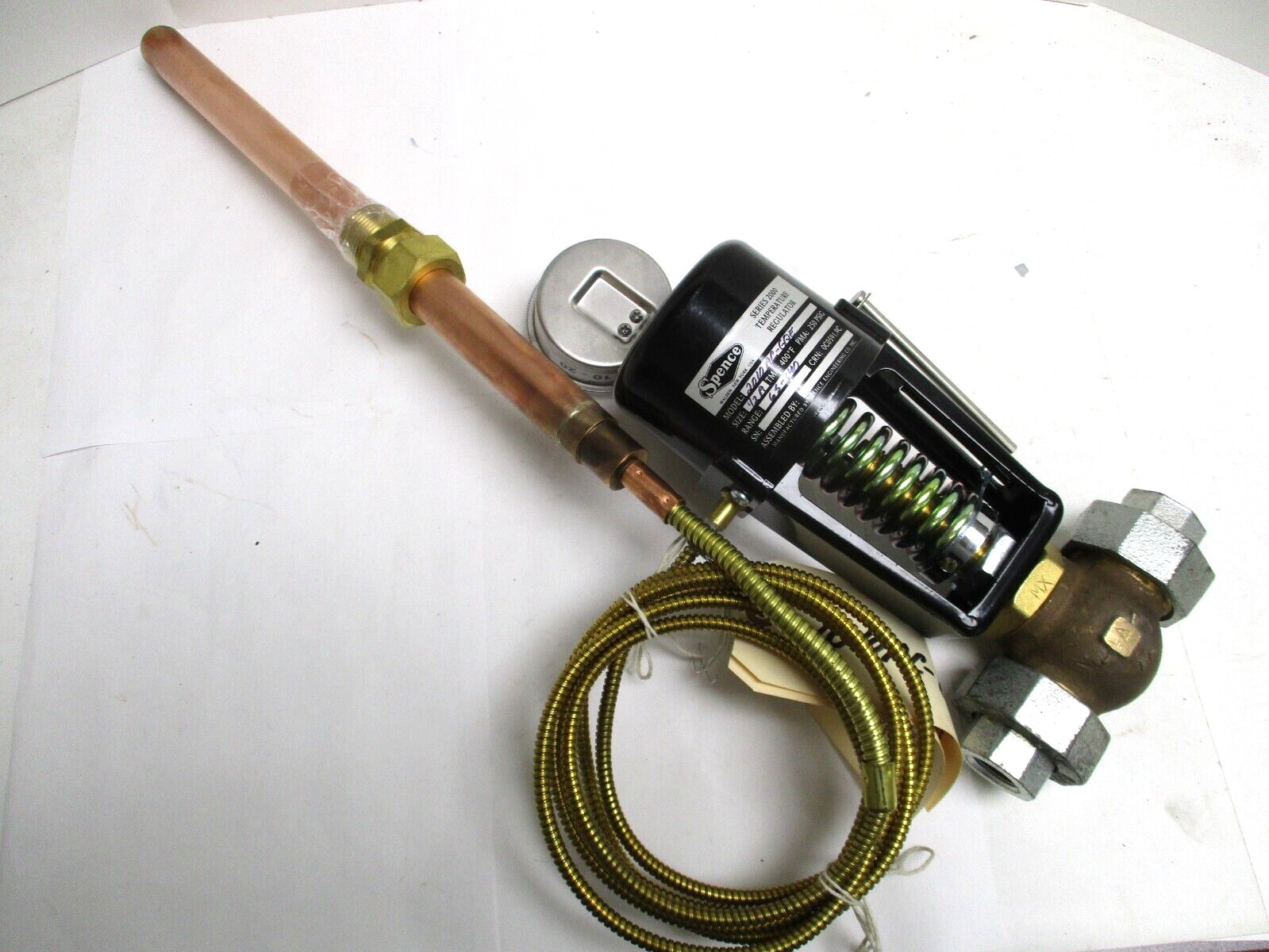 SPENCE , 2010AC-GQE , DIRECT ACTING TEMPERATURE REGULATOR , 1/2″ FNPT ENDS ,