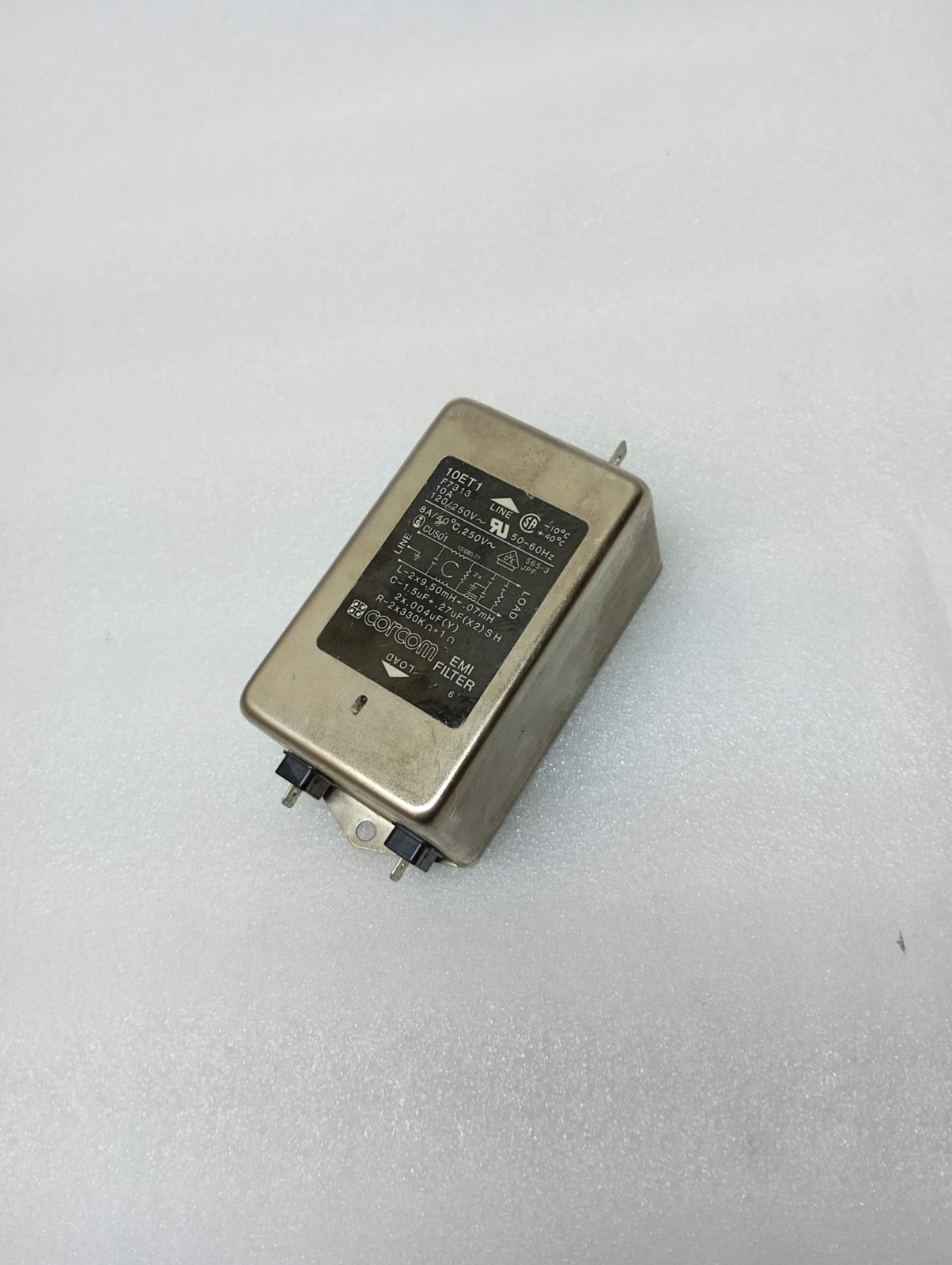 Tyco Electronics Corcom EMI Filter TYP: 10ET1